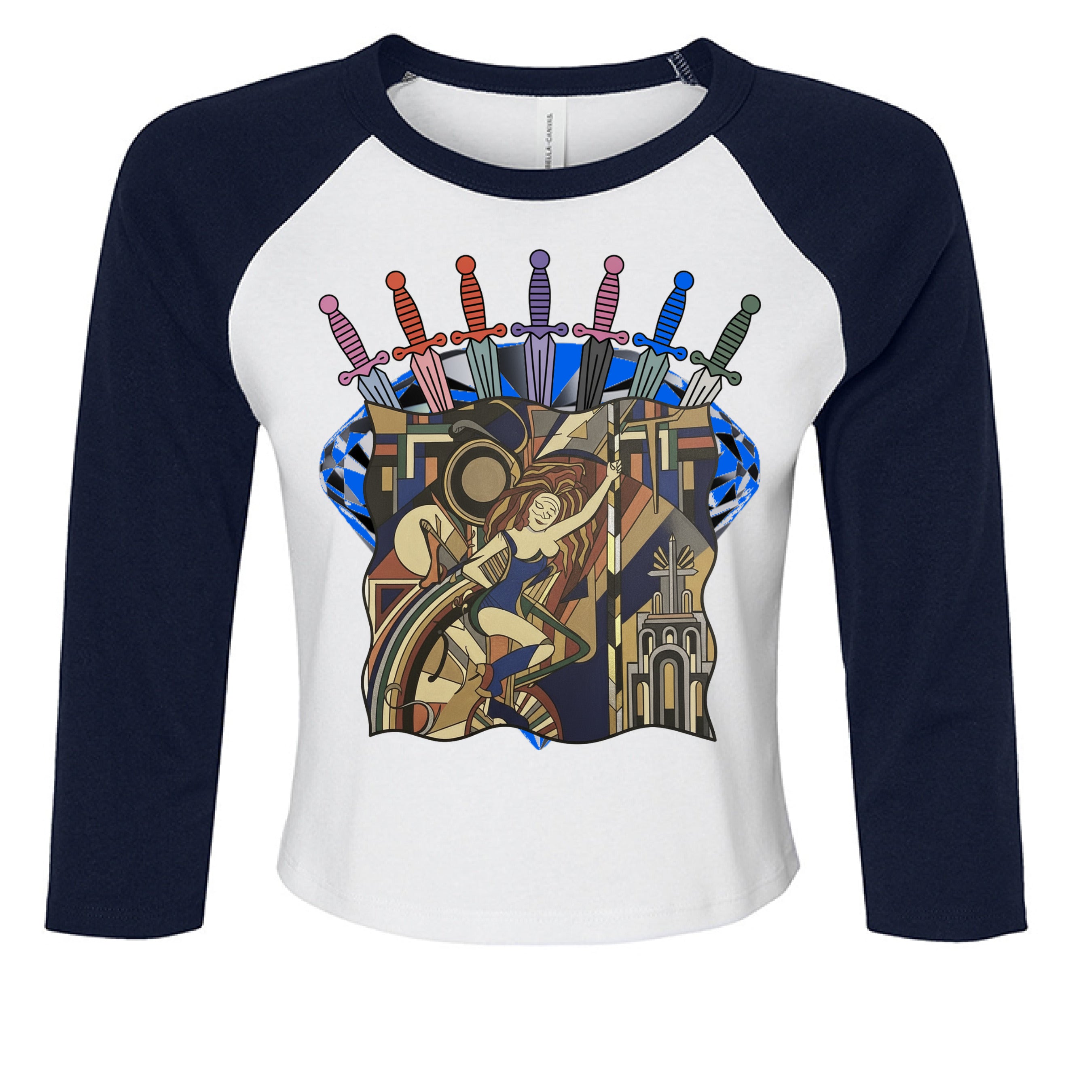 WHITE/ NAVY - FRONT